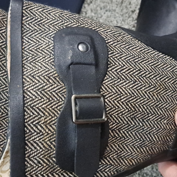 Chooka mid calf "racer" boots - 6 - herringbone and black rubber - snow rain - Picture 9 of 9